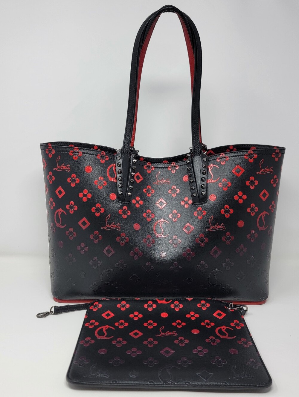 CHRISTIAN LOUBOUTIN Ombre Cabata Leather × Rubber Tote Bag | Limited Edition - Picture 9 of 9